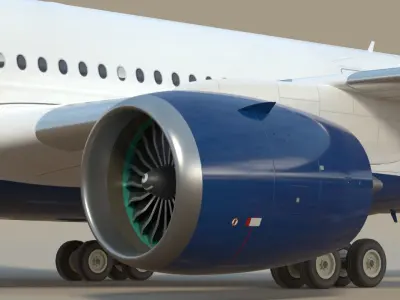 Delta Air Lines A350 SC 3D model