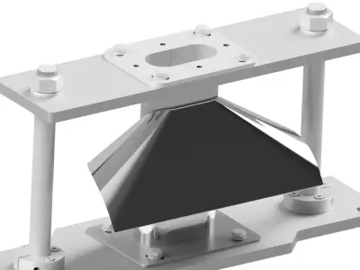 Horizontal Oval Forming Set in Packaging Machine 3D model