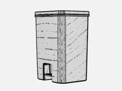 Waste bin 3D model purchase