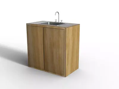 Sink Bathroom Kitchen Low-poly 3D model