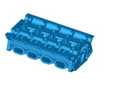cylinderhead top part Free 3D model