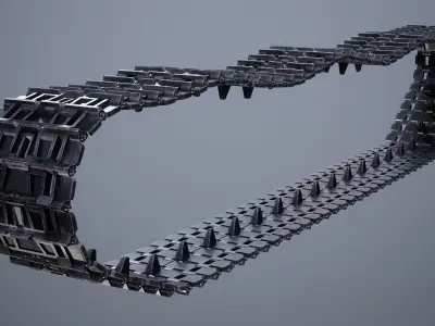 SU-152 tank chassis 3D model