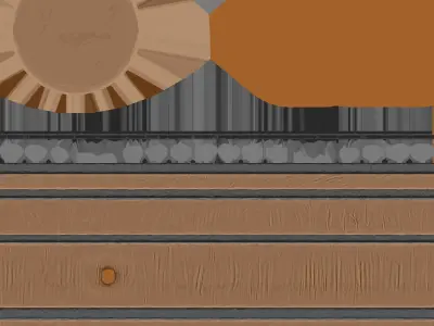 Low Poly 3D Barrel Prop Low-poly 3D model