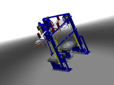 Tyre Press Machine Free 3D model