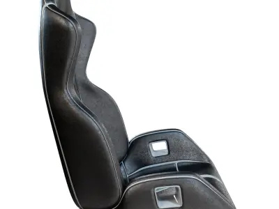 Car Sport Seat Low-poly 3D model