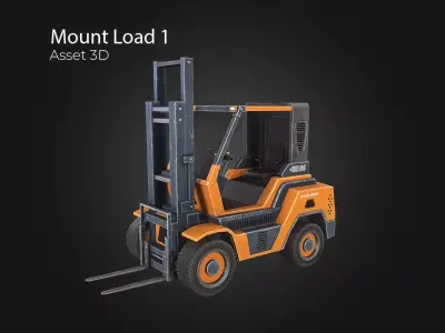 Mount Load Low-poly 3D model