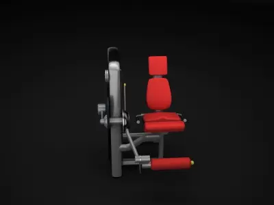 Leg Curl Machine 3D model purchase
