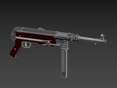 Schmeisser mp-40 3D model 3D model