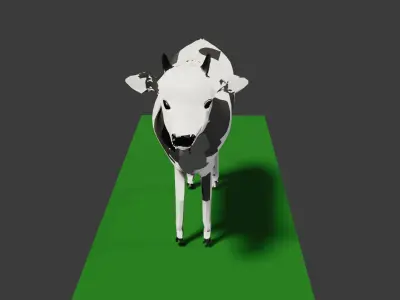 Indian Cow Free low-poly 3D model