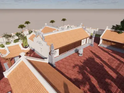 Sacred Ritual  - Temple Thuy Tru Free 3D model