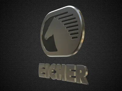 eicher logo 3D model