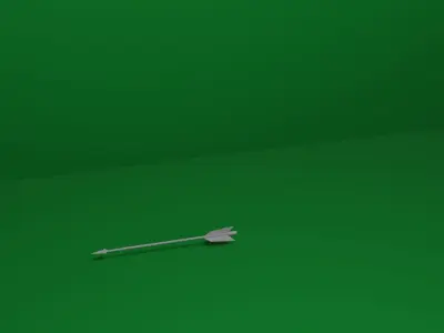 Bow and Arrow Low-poly 3D model get