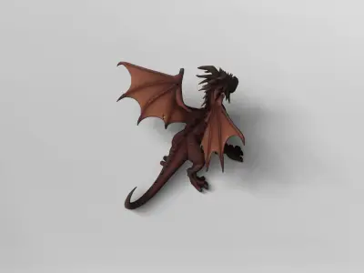Ancient Fantasy Dragon 3D Model 3D model