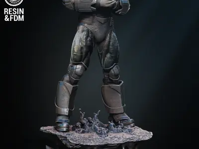 Wicked Marvel War Sculpture Tested for 3D printing 3D print model by 3dwicked