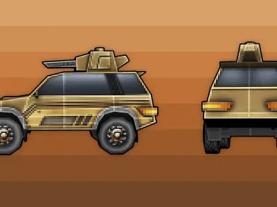 SCRAPDOG Desert Cruzer  Low-poly 3D model