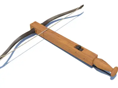 Roman composite crossbow Arcuballista Low-poly 3D model