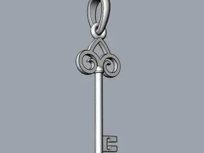 Pendant Tiffany Key  3D print model