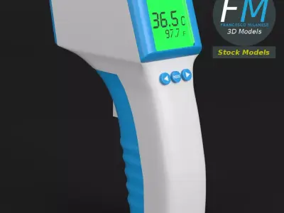Forehead thermometer 3D model