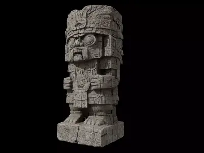 Aztec Tlaloc 3D model