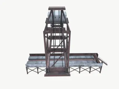 Ore Crane Low-poly 3D model