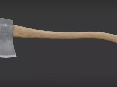 Wooden Axe Free low-poly 3D model purchase