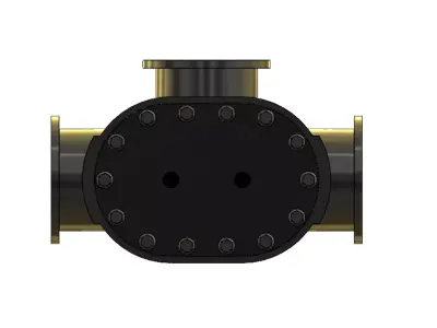 Rotary Lobe Blower Compressor Printable STL  SolidWorks Assembly 3D print model