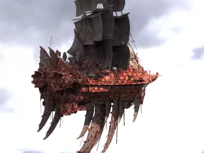 Drake Redbane Ship 3D model