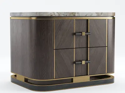 Ashi Bedside Table 3D model