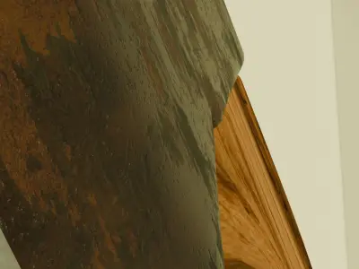 An old  Axe Low-poly 3D model
