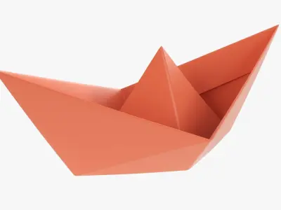 Paper boat  3D model