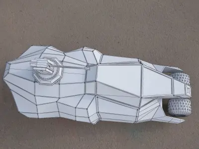 Batmobile concept car 3ds 3D model