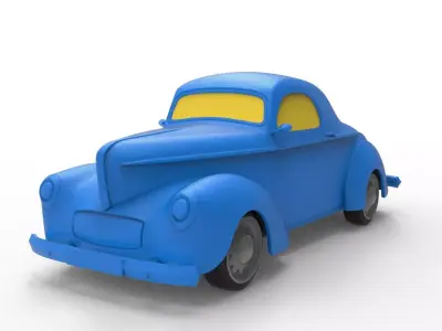 Willys Americar 1940 Classic Car 3D print model
