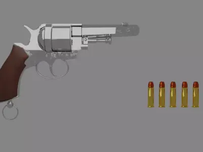 Hugo Hensel Mystery Revolver 3D model