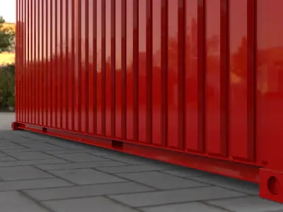 Shipping Container industry container BOX 3D Model 3D model