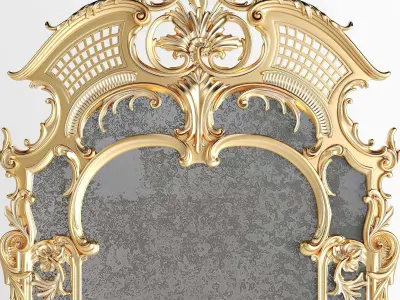 classical big mirror set 3D model