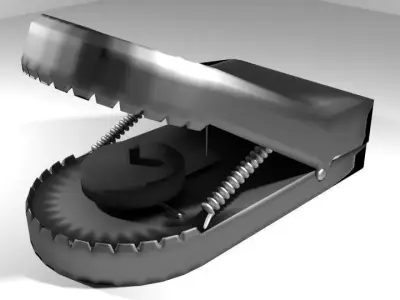 Animal Trapping - Jaws Mouthtrap 3D model