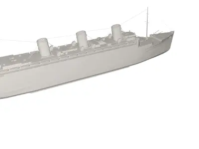 Military Ship 3D model get