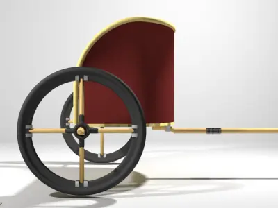 Chariot - Egyptian 3D model