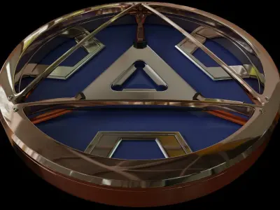 Arc-reactor top part 3D model