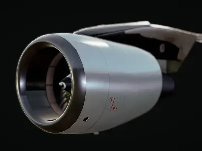 Airbus A320 Engine 3D model