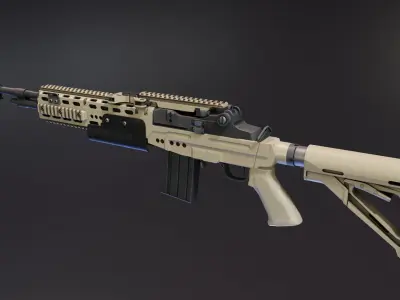 Mk 14 Custom Low-poly 3D model