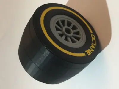 Racing Tyre Gift Box 3D print model