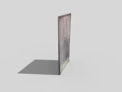 low poly door wooden Low-poly 3D model purchase