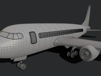 Commercial Airliner 3D model shop
