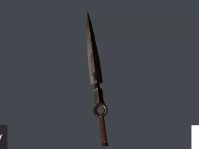 fantastic sword Low-poly 3D model purchase