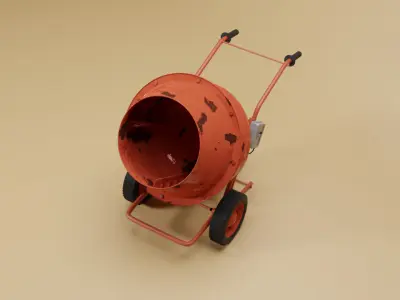 Concrete Mixer 3D model purchase