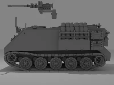 IDF M113 APC equipped with 50 Cal MG 3D print model