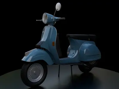 Vespa T5 Low-poly 3D model