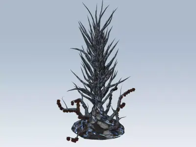Tree sci-fi 3D model