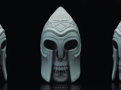 Ancient King Of Gondor Helmet 3D model